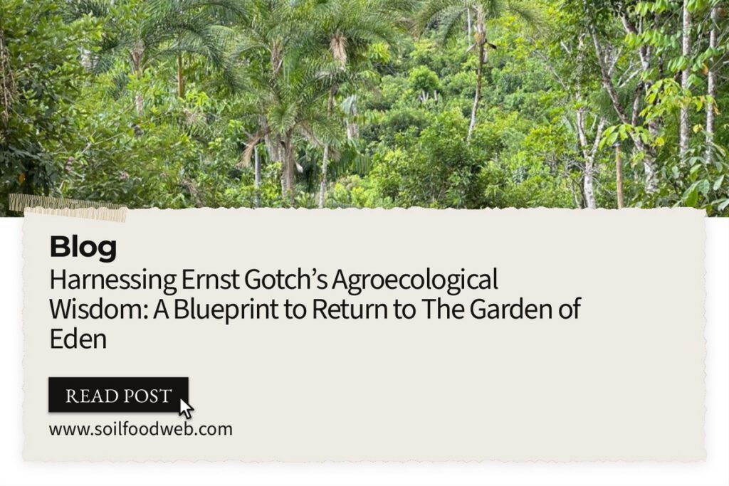 Harnessing Ernst Gotch’s Agroecological Wisdom: A Blueprint to Return to The Garden of Eden