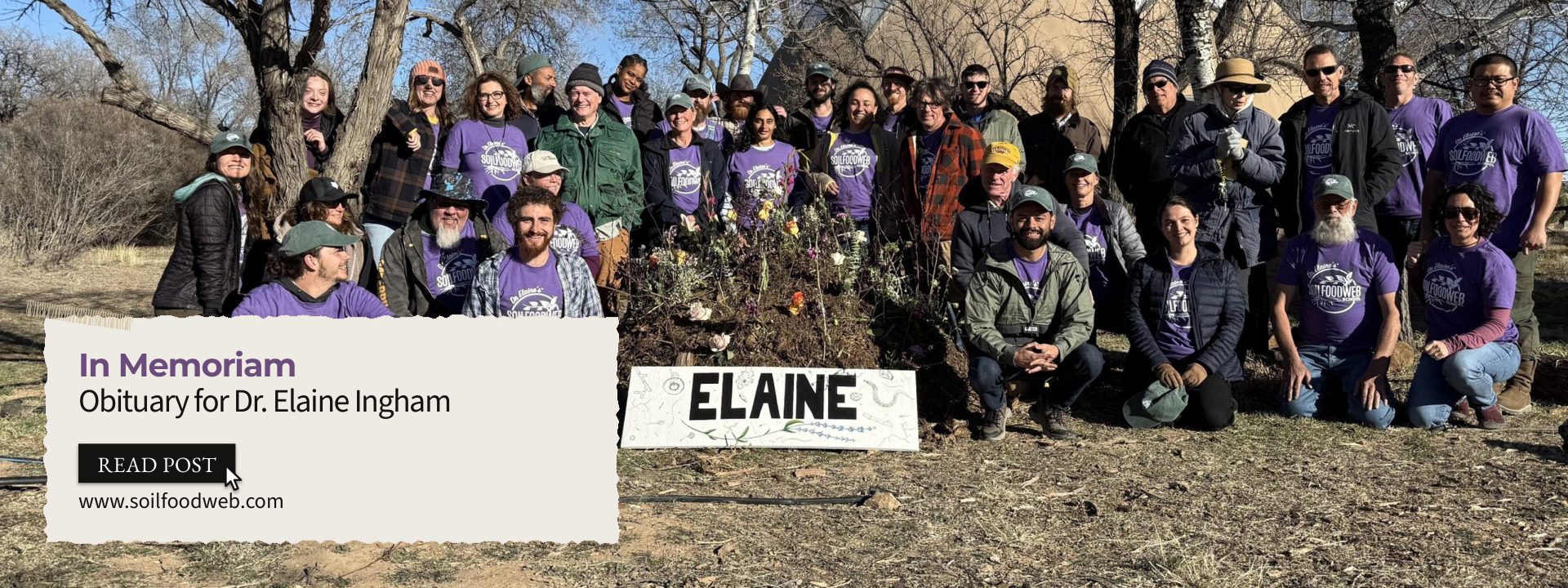 Obituary for Dr. Elaine Ingham